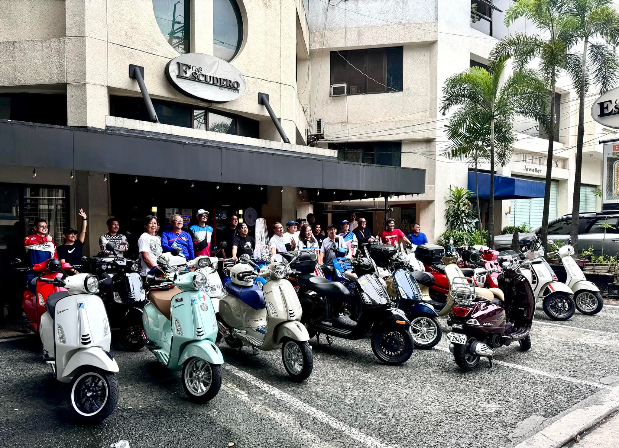 Exterior entrance of Café Escudero on Sgt. Esguerra Avenue